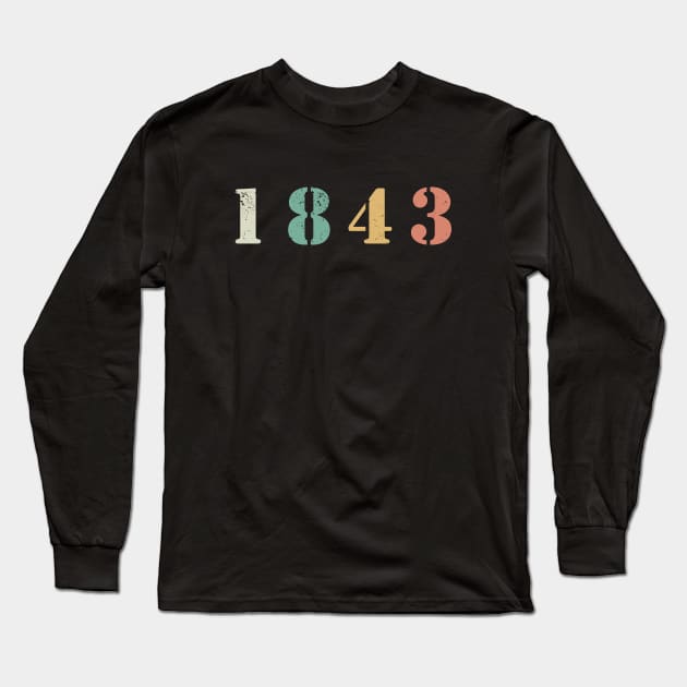 1-8-4-3 Long Sleeve T-Shirt by valentinahramov